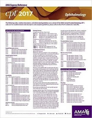 CPT 2017 Express Reference Coding Card: Ophthalmology -  American Medical Association