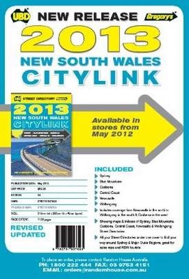 NSW CityLink Street Directory 24th 2013