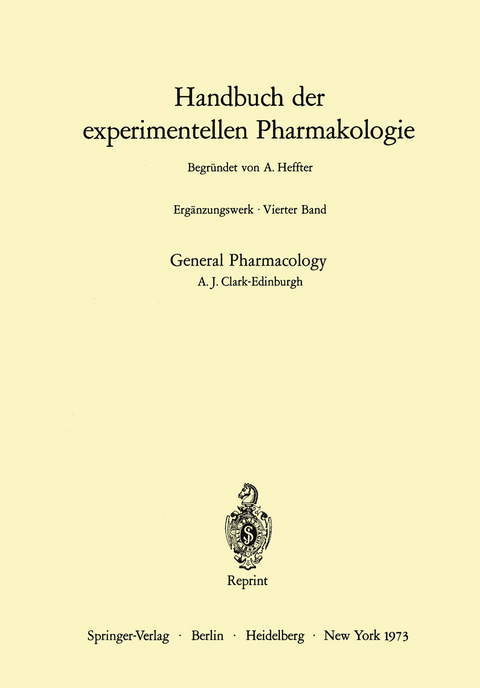 General Pharmacology - Alfred J. Clark