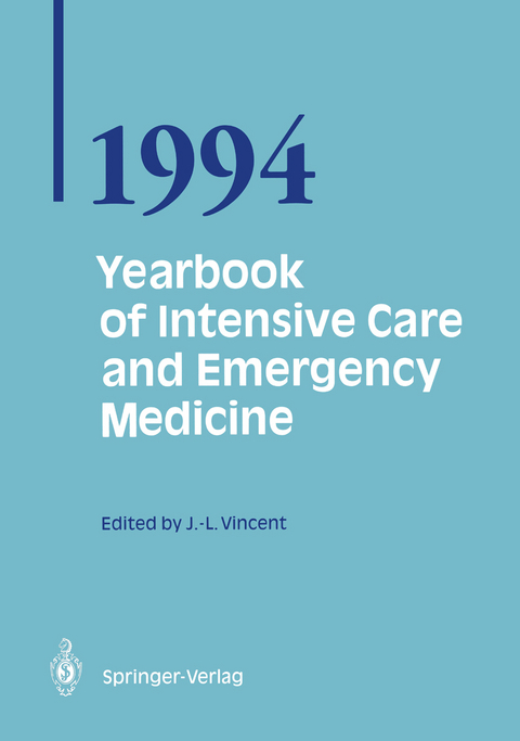 Yearbook of Intensive Care and Emergency Medicine 1994 - Jean-Louis Vincent