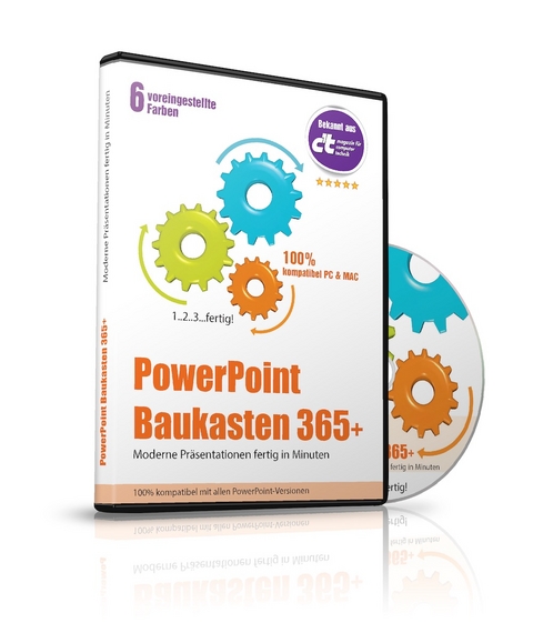 PowerPoint Baukasten 365+ (2023) - Präsentationen fertig in Minuten, DVD-ROM - 