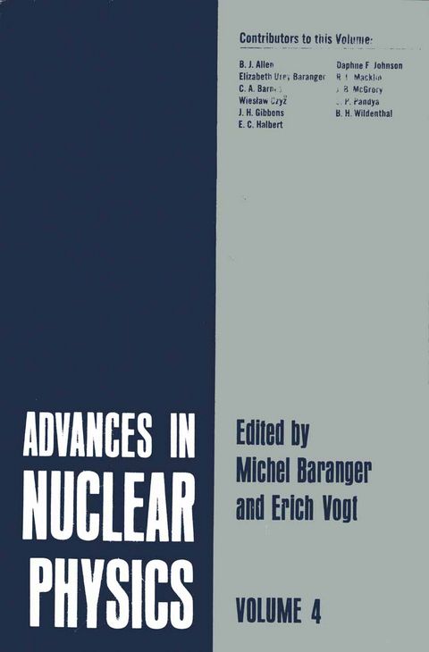 Advances in Nuclear Physics - Michel Baranger, Erich Vogt