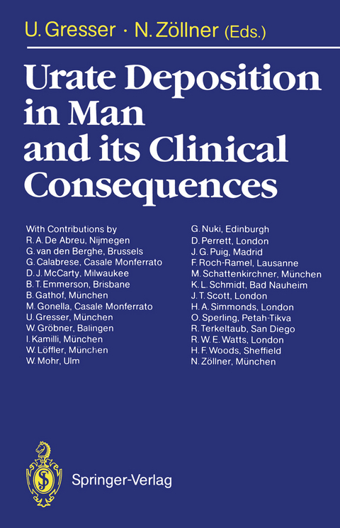 Urate Deposition in Man and its Clinical Consequences - 