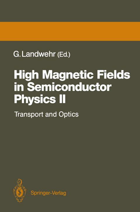 High Magnetic Fields in Semiconductor Physics II - 