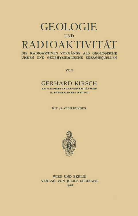 Geologie und Radioaktivität - Gerhard Kirsch