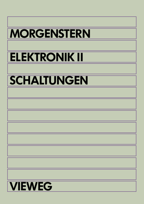 Elektronik - Bodo Morgenstern