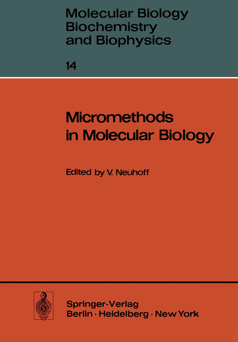 Micromethods in Molecular Biology - 