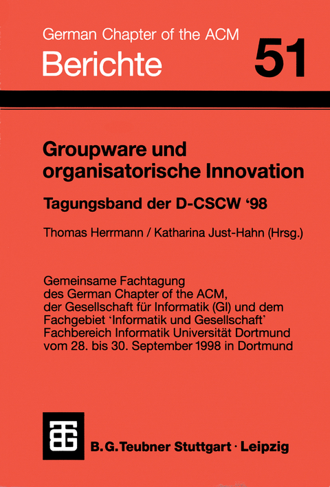 Groupware und organisatorische Innovation - Katharina Just-Hahn