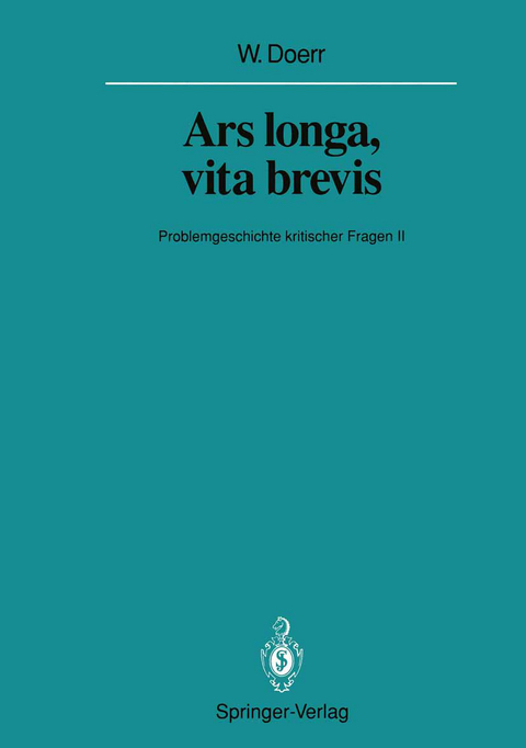 Ars longa, vita brevis - Wilhelm Doerr