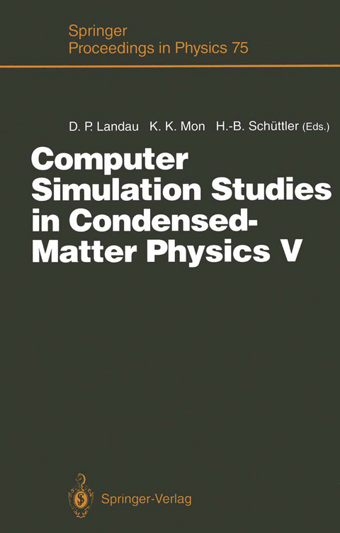 Computer Simulation Studies in Condensed-Matter Physics V - 