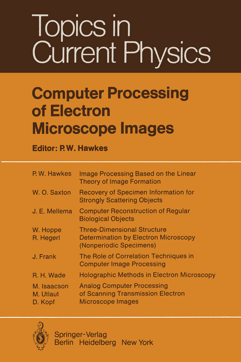 Computer Processing of Electron Microscope Images - 