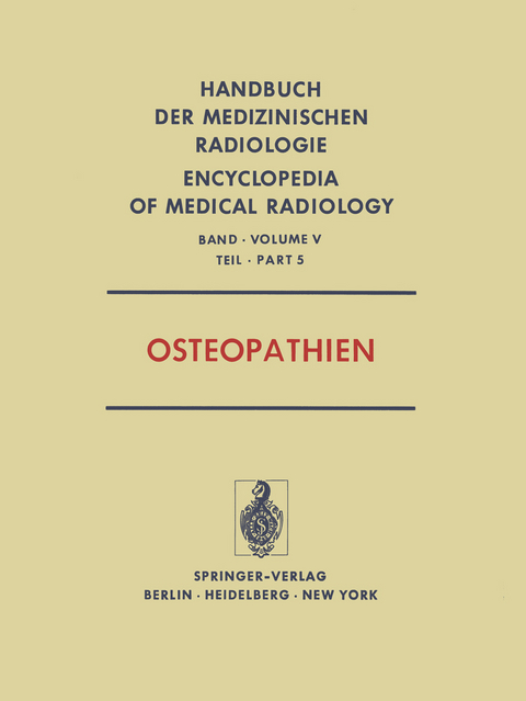 Osteopathien - S. Bosnjakovic-Büscher, L. Diethelm, H.H. Ellegast, H. Fritz, I. Greinacher, F. Heuck, O. Mehls, H.C. Oppermann, K. Reinhardt, J. Spranger