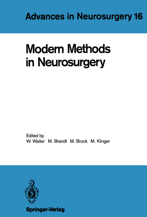 Modern Methods in Neurosurgery - 