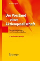 Der Vorstand einer Aktiengesellschaft - Gerd Raguß