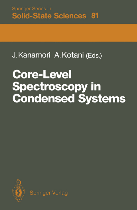 Core-Level Spectroscopy in Condensed Systems - 