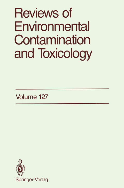 Reviews of Environmental Contamination and Toxicology - George W. Ware