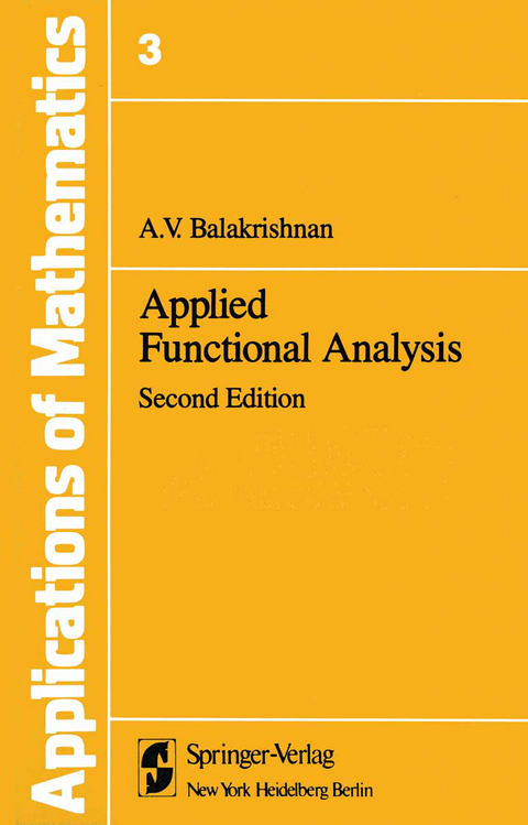 Applied Functional Analysis - Alampallam V. Balakrishnan