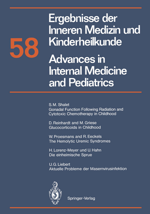 Ergebnisse der Inneren Medizin und Kinderheilkunde / Advances in Internal Medicine and Pediatrics - M. Brandis, P. Frick, K. Kochsiek, G. A. Martini, A. Prader