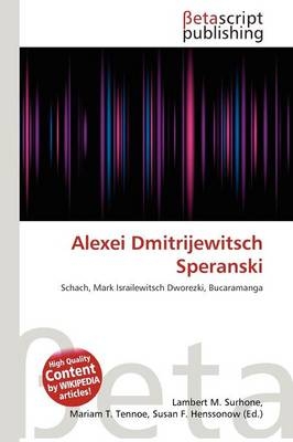 Alexei Dmitrijewitsch Speranski - 