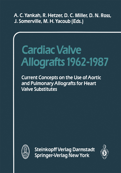 Cardiac Valve Allografts 1962–1987 - 