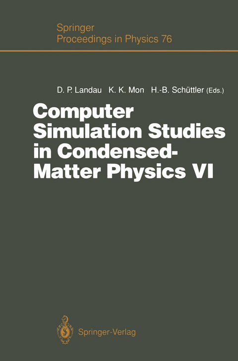 Computer Simulation Studies in Condensed-Matter Physics VI - 