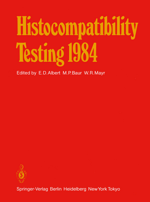 Histocompatibility Testing 1984 - 