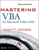 Mastering VBA for Office 2010 - Richard Mansfield