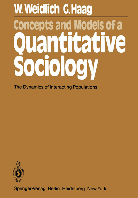 Concepts and Models of a Quantitative Sociology - W. Weidlich, G. Haag