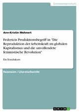 Federicis Produktionsbegriff in "Die Reproduktion der Arbeitskraft im globalen Kapitalismus und die unvollendete feministische Revolution" - Ann-Kristin Mehnert