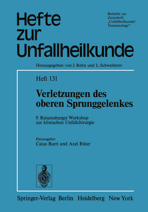 Verletzungen des oberen Sprunggelenkes - 