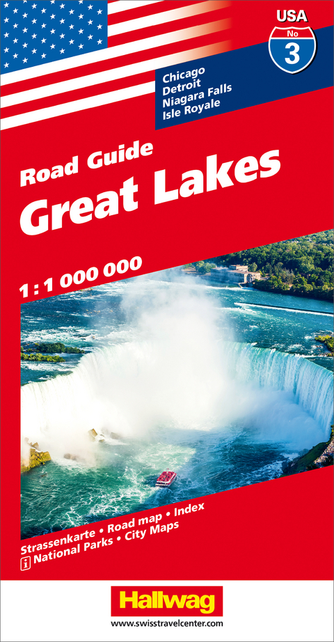 Great Lakes Strassenkarte 1:1 Mio., Road Guide Nr. 3