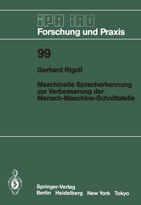 Maschinelle Spracherkennung zur Verbesserung der Mensch-Maschine-Schnittstelle - Gerhard Rigoll