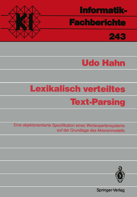 Lexikalisch verteiltes Text-Parsing - Udo Hahn