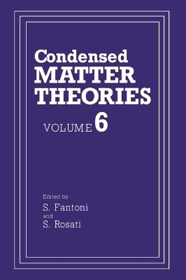 Condensed Matter Theories - 