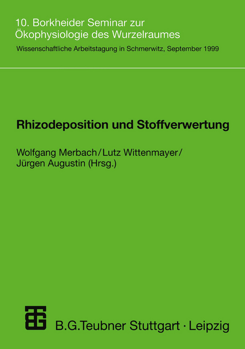 Rhizodeposition und Stoffverwertung - 