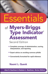 Essentials of Myers-Briggs Type Indicator Assessment -  Naomi L. Quenk