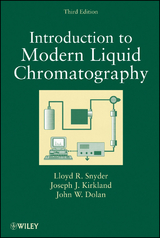 Introduction to Modern Liquid Chromatography -  John W. Dolan,  Joseph J. Kirkland,  Lloyd R. Snyder