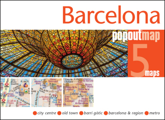 Barcelona PopOut Map - 