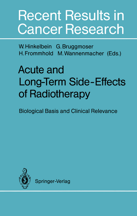 Acute and Long-Term Side-Effects of Radiotherapy - 