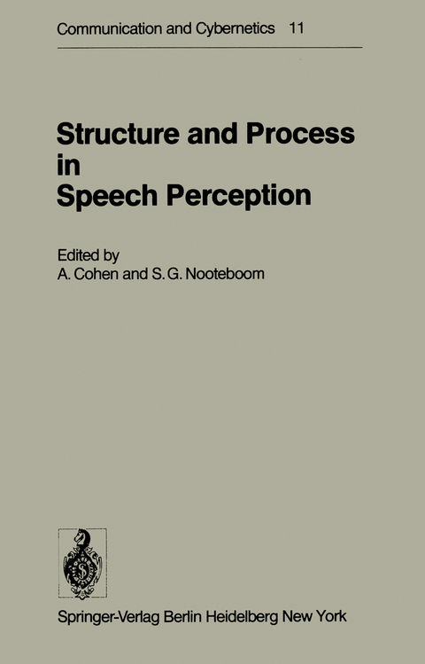 Structure and Process in Speech Perception - 