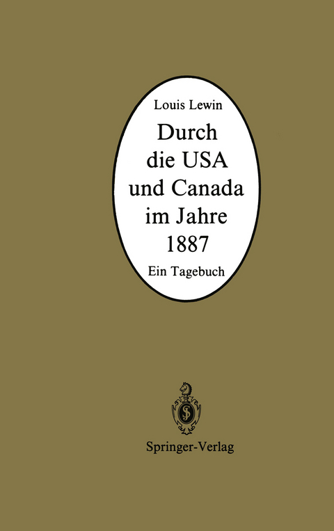 Durch die USA und Canada im Jahre 1887 - Louis Lewin