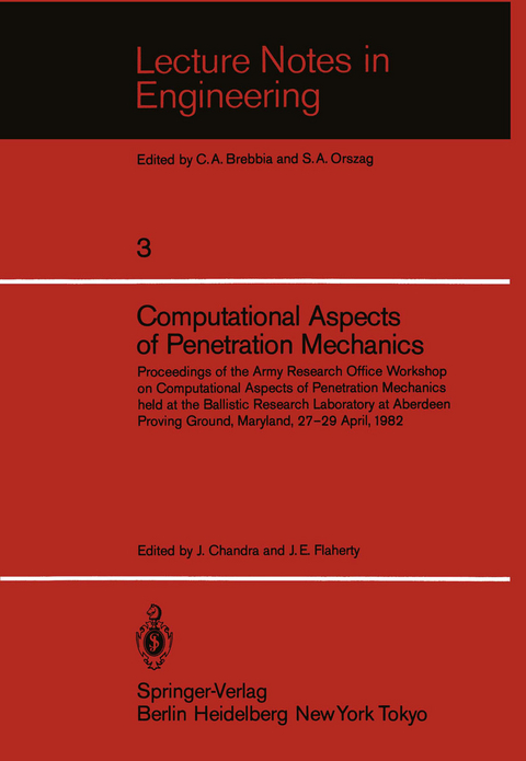 Computational Aspects of Penetration Mechanics - 