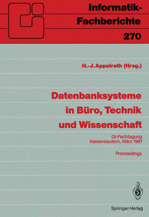 Datenbanksysteme in Büro, Technik und Wissenschaft - 