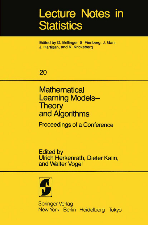 Mathematical Learning Models — Theory and Algorithms - 