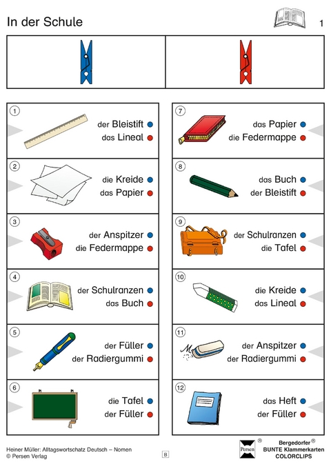 DaZ: Alltagswortschatz - Nomen - Heiner Müller