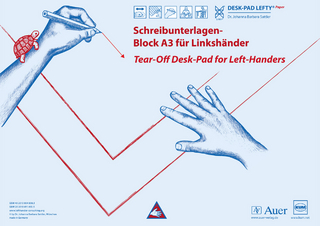 Schreibunterlagen-Block DESK-PAD LEFTY®, DIN A3, für Linkshänder - Johanna Barbara Sattler