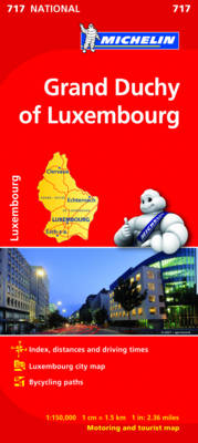 Grand Duchy of Luxembourg - Michelin National Map 717 -  Michelin