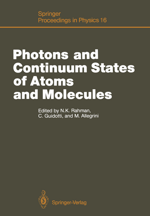 Photons and Continuum States of Atoms and Molecules