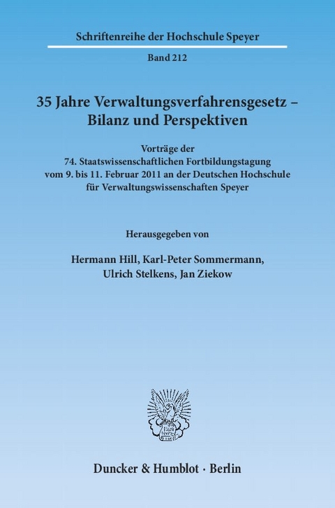 35 Jahre Verwaltungsverfahrensgesetz – Bilanz und Perspektiven. - 