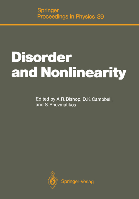 Disorder and Nonlinearity - 